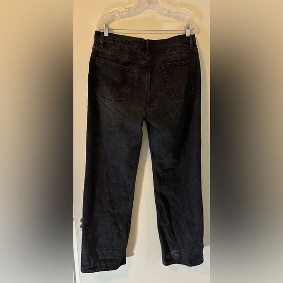 Reformation Val 90s Mid Rise Straight Jeans Black 30 - Picture 4 of 10
